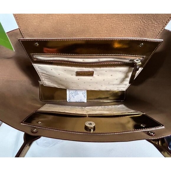 Kate Spade Small Coal Tote in Metallic London Bronze - NWT* - Picture 5 of 9